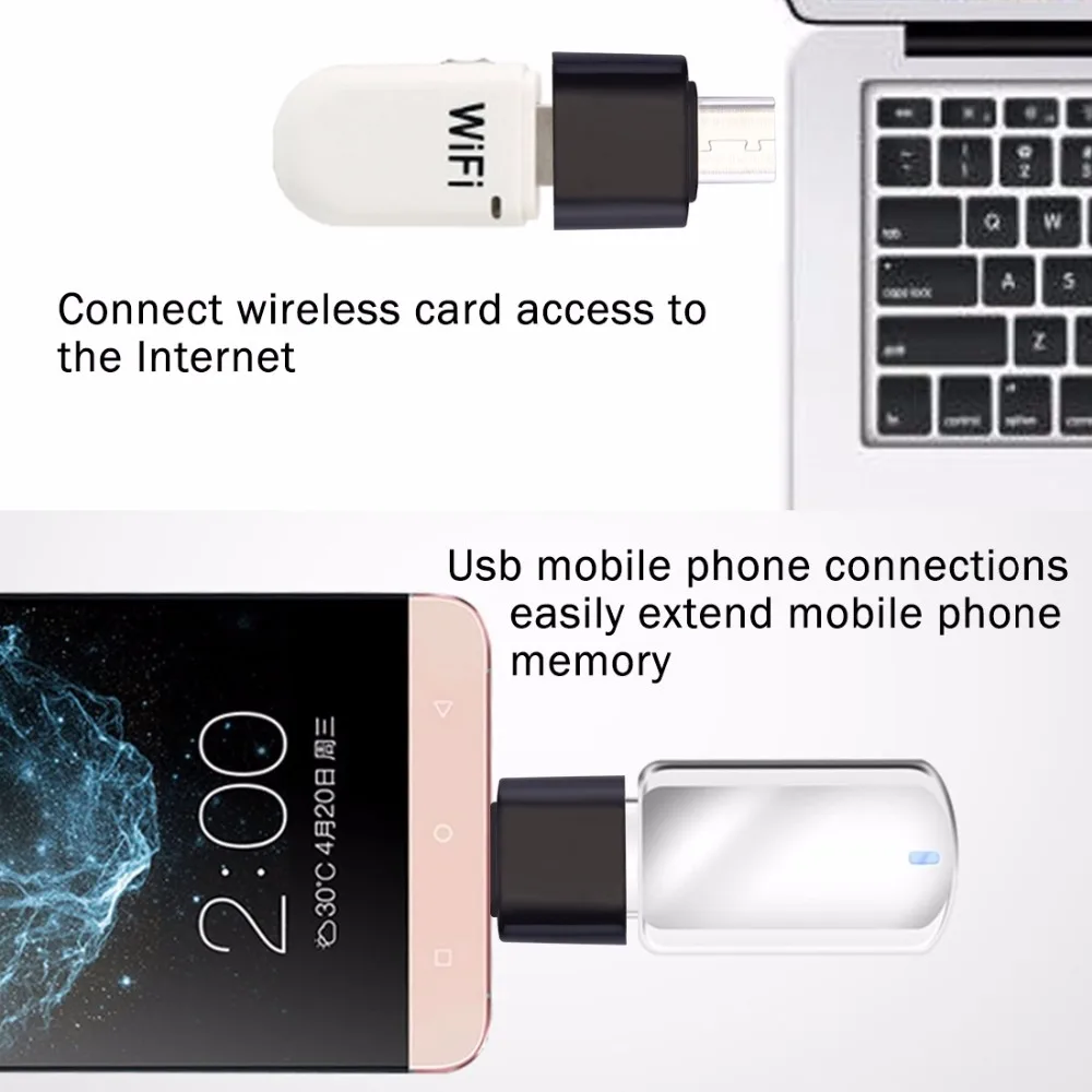 Адаптер для передачи данных Haweel USB Type C папа 2 0 мама OTG Galaxy / LG Huawei и других