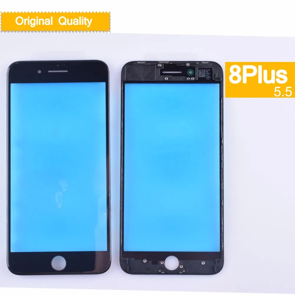 Для iPhone 8 Plus передний ЖК сенсорный экран дигитайзер стеклянная панель объектива с