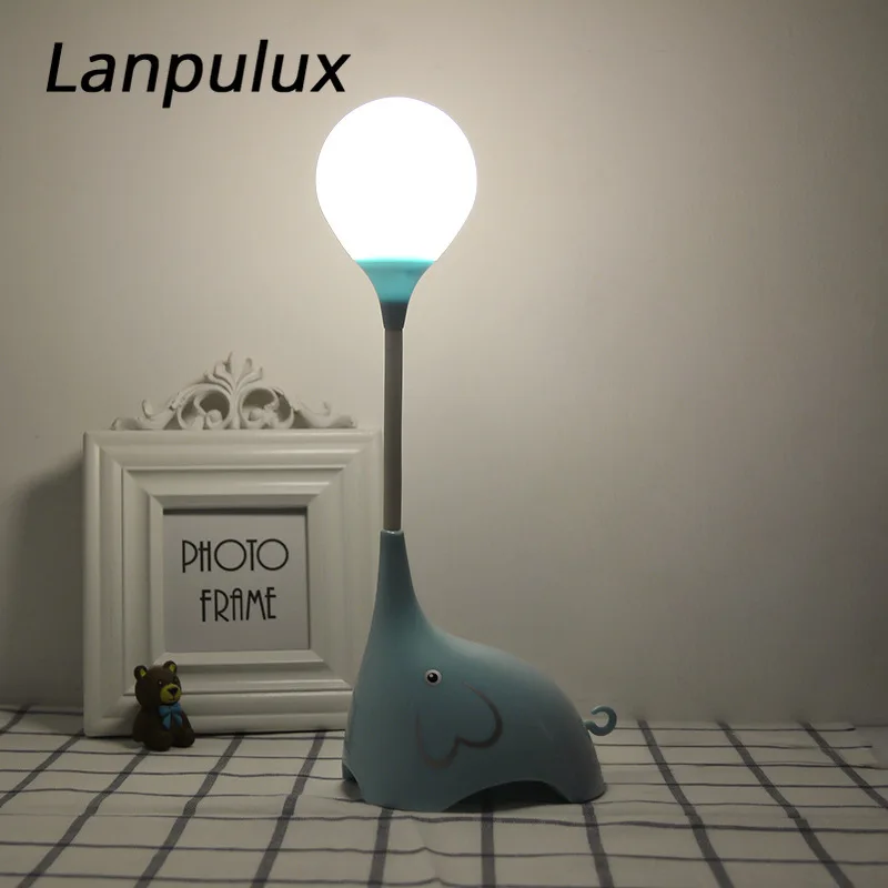 Lanpulux Маленький слон настольная лампа Креативный дизайн мультфильм прекрасный