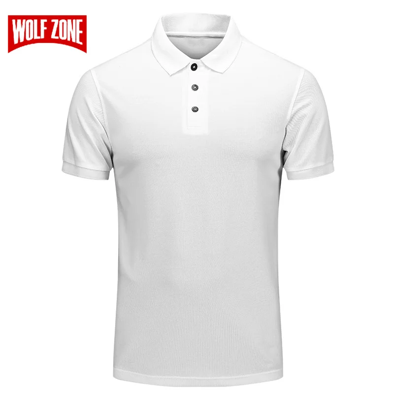 

Brand Polo Shirt Men Summer Casual Solid Color Cotton Poloshirt Black Slim Breathable Short Sleeve Mens Clothing Big Size M-4XL