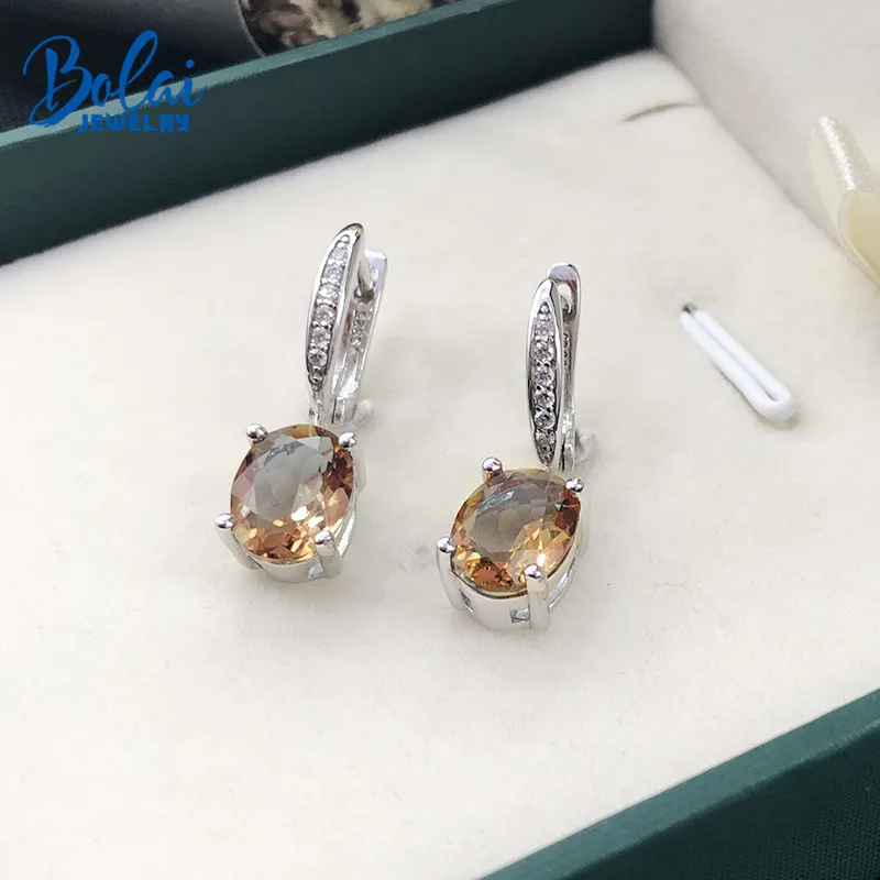 Bolai, меняющие цвет, нано-диаспор, висячие серьги, серебро 925 пробы, зултанит, Серьги с драгоценными камнями для женщин, подружки невесты, свадебные