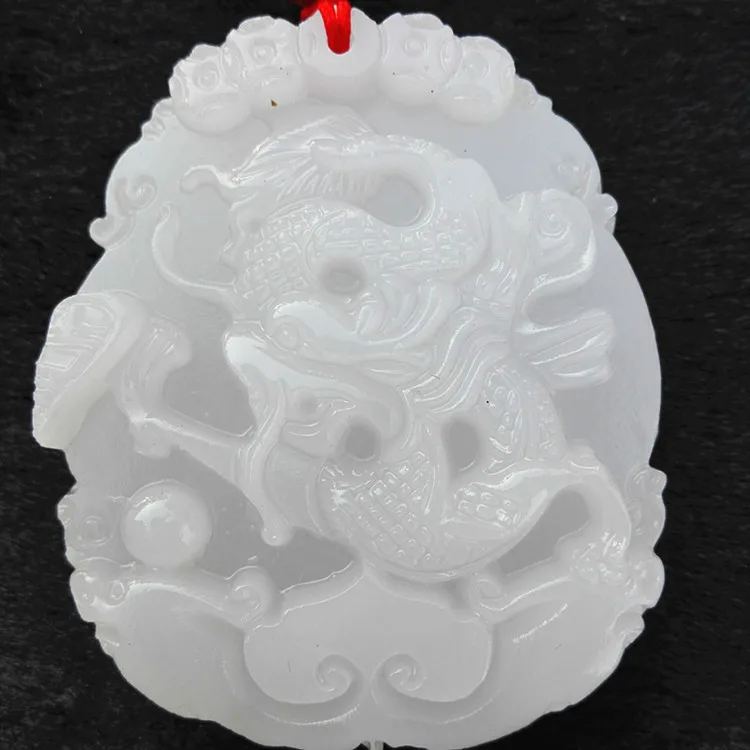 Натуральный афганский кулон в виде дракона со знаками Зодиака Bai Yushen мужские