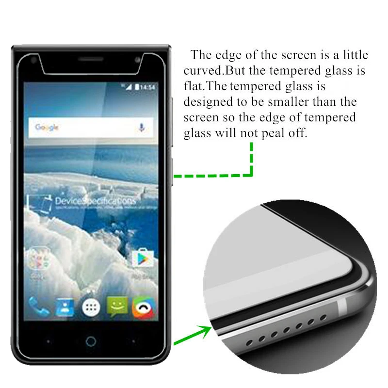 Закаленное стекло для ZTE Blade A210 2 шт. защитная пленка 9H Высококачественная