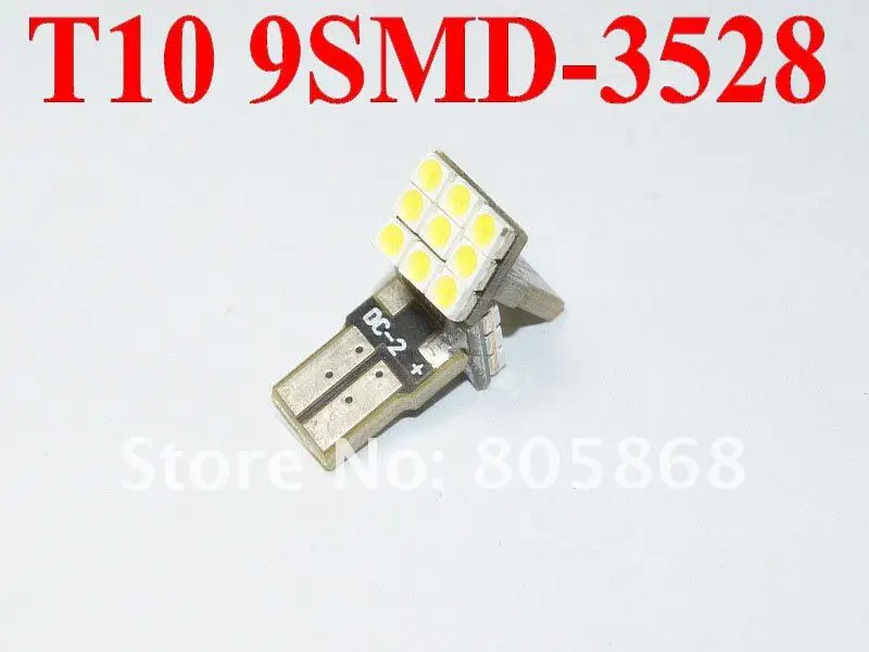 Автомобильные лампы T10 9smd 3528 светодиодные для салона автомобиля белые боковые