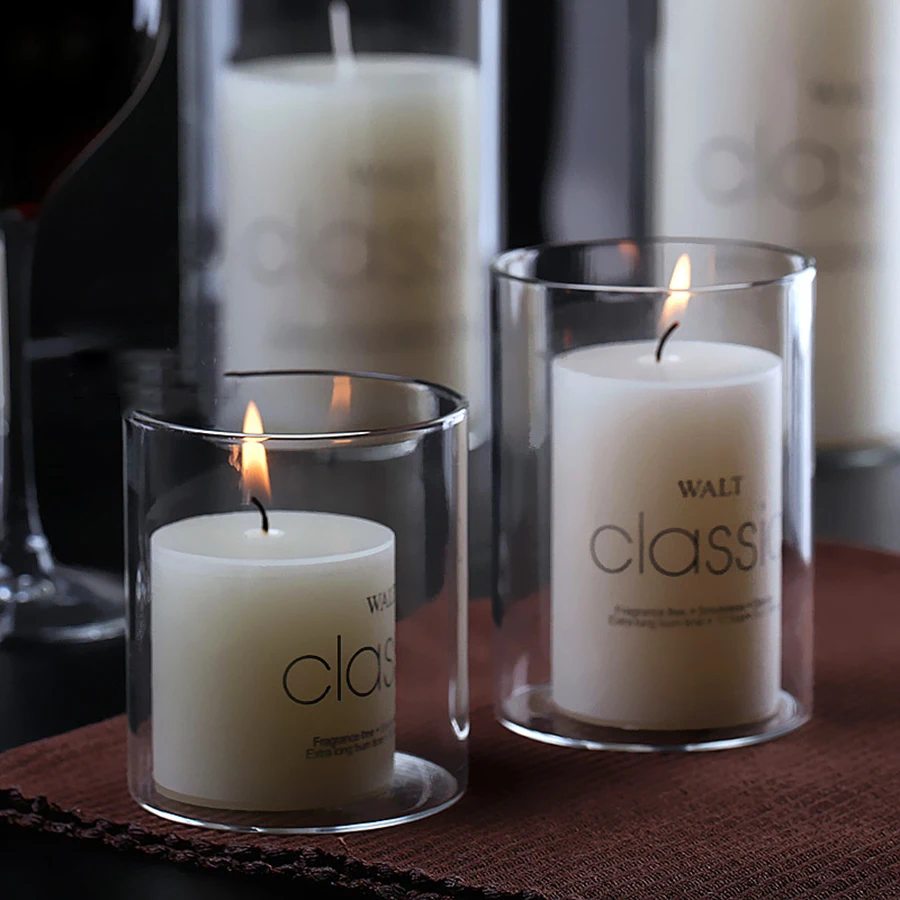 Прозрачные хрустальные центральные подсвечники скандинавские votive