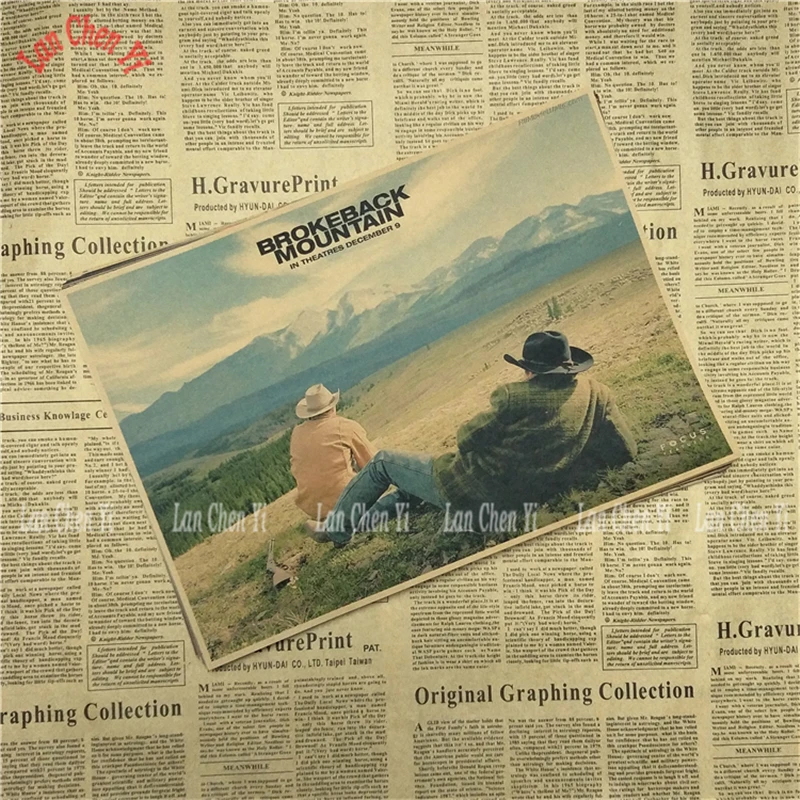 Горбатой горы постер фильма делает ретро ностальгия крафт Бумага плакат для