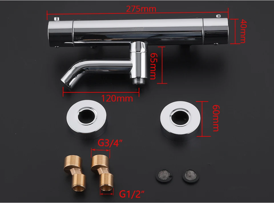 GAPPO Shower Faucets bath mixer with thermostat wall mounted shower tub faucet thermostatic water mixer bath griferia