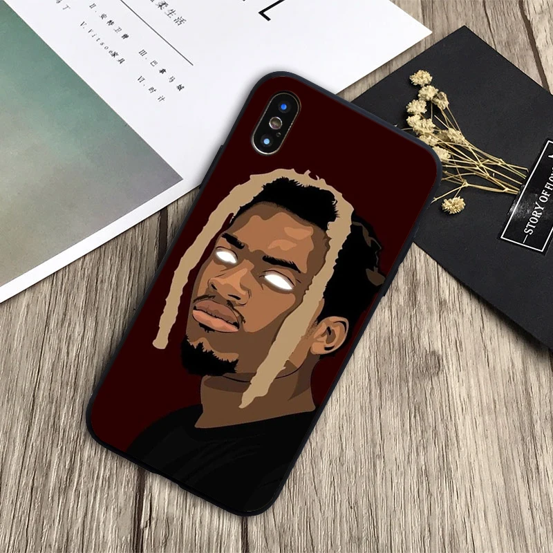 Мягкий силиконовый черный чехол Denzel с изображением карри для iPhone 6 6plus 7 8plus 5 5S 5C SE X