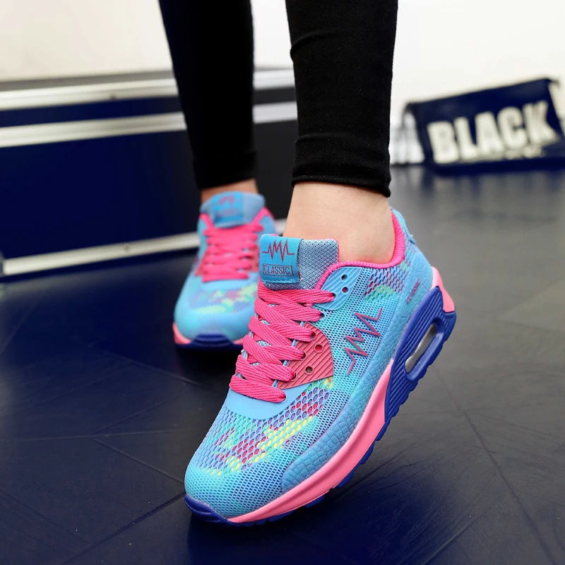 LEIXAG/Летняя женская обувь для бега увеличивающая рост спортивная с дышащей сеткой