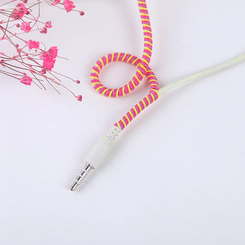 Длина 140 см три Цвета тпу спиральный зарядка через usb кабель протектор wrap намотки кабеля для iphone samsung для Android наушников