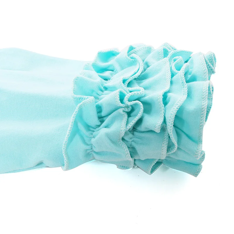 Kaiya Angel Icing Raglans/рубашка для девочек 2017 г. Детские топы с рукавами 3/4 оборками и