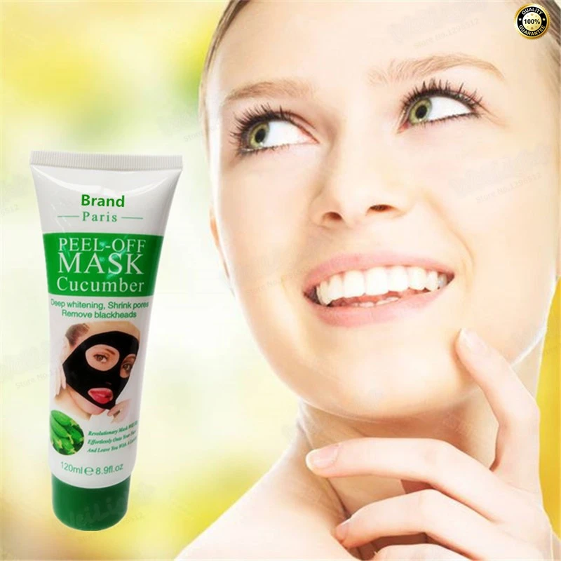 

120ml Cool and Moist Vitamin A and E anti-oxidant skin revitalizing Cucumber peel off facial mask