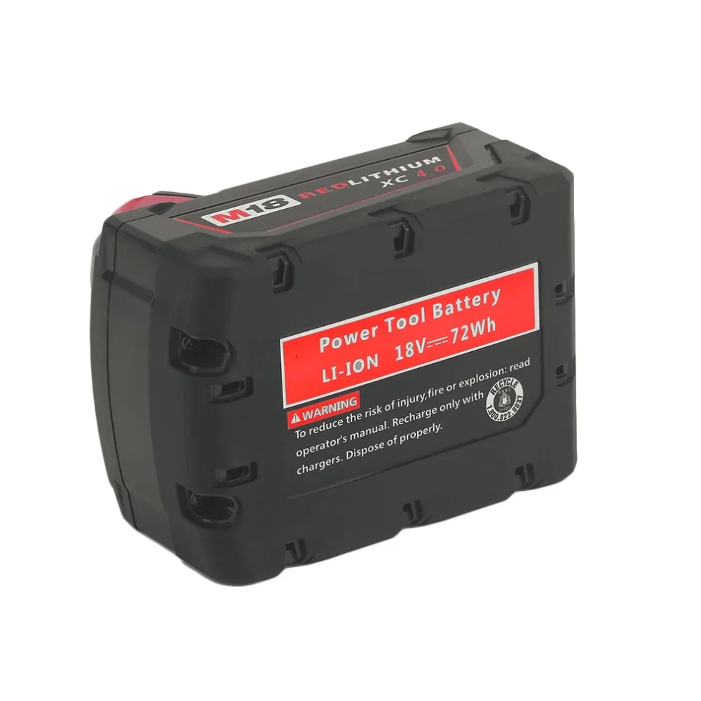 Перезаряжаемый литий ионный аккумулятор M18 18 в 4000 мАч для Milwaukee 48 11 1815 1850 2646 20