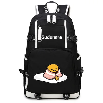 Gudetama Backpack Anime Cosplay Nylon School Bag Travel Bags