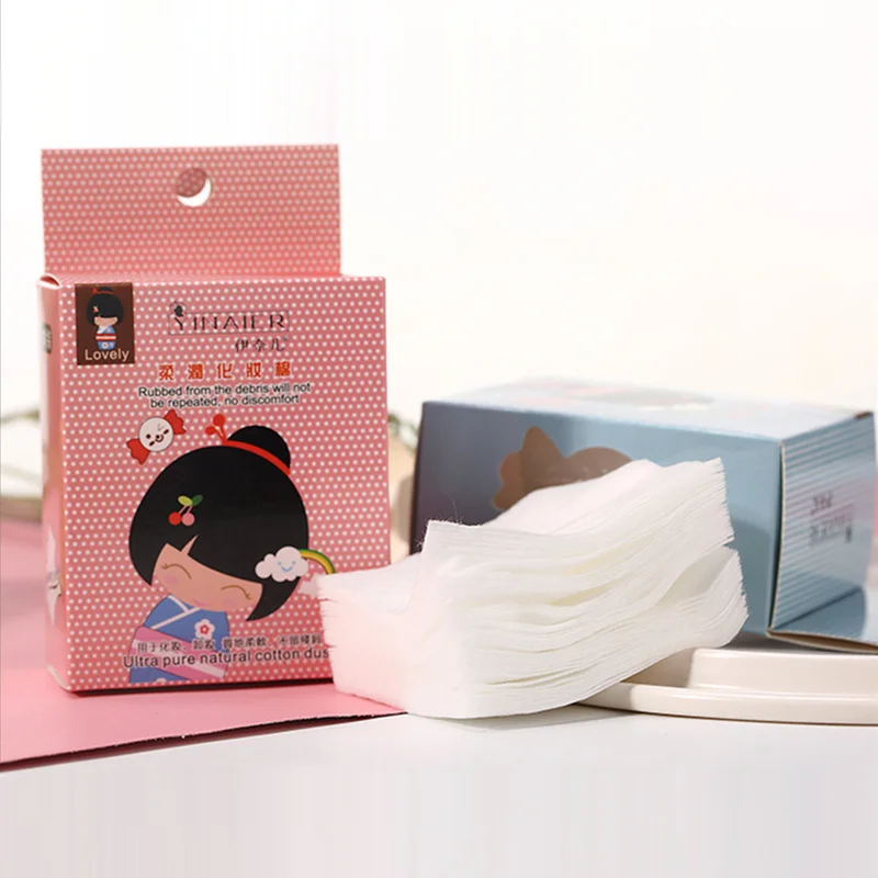 100 шт./кор. мягкий снятие макияжа косметический спонж для Жидкость снятия колодки