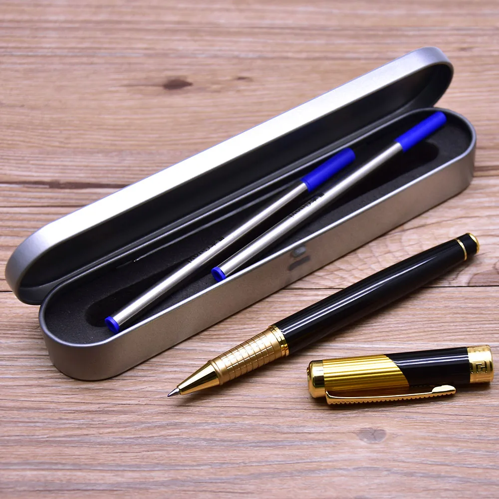 

Guoyi D022 Luxury Eenvoudige Business Examen Metal High-End Gifts Mass Customization Logo Signature Gel Pen Journal Levert
