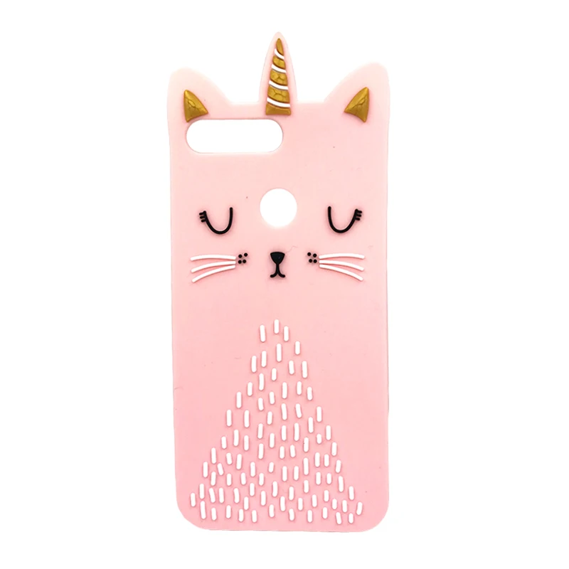 Cat Pink Honor 9 Lite чехол для телефона Huawei Honor 9 Lite чехол Fundas 3D милый розовый конь Единорог Ститч Кот Мягкий силиконовый чехол Капа - Цвет: Cat Pink