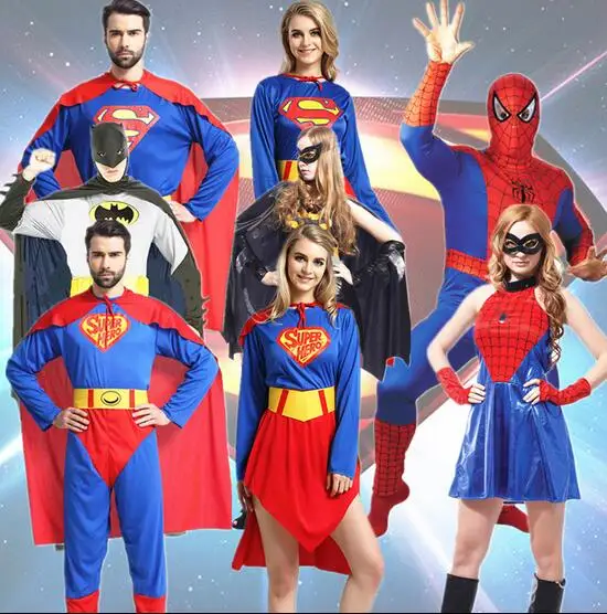 Горячая 2017 Хэллоуин вечерние Одежда для маскарада взрослых костюм &quotСупермэн&quot