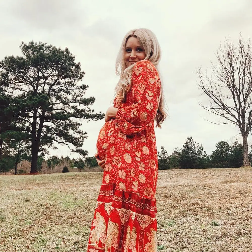 BOHOFREE богемное Праздничное Платье макси с длинным рукавом свободные пляжные