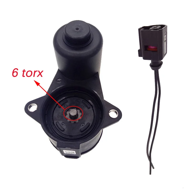 6torx with connector 6/12 Torx колесный ручной тормоз тормозной суппорт Серводвигатель 3C0998281A 3C0998281B 32330208 3C0998281 для VW Passat B6 B7 Tiguan Audi Q3 - Цвет: 6torx with connector