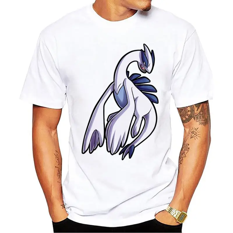 2018 Lugia футболка мужчин новые летние белые футболки рубашка Мягкая дышащая с