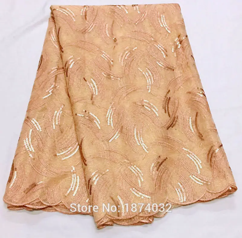 2016 Африканский французский Кружево Ткань бусинами высокое качество CA127 Renda Тюль