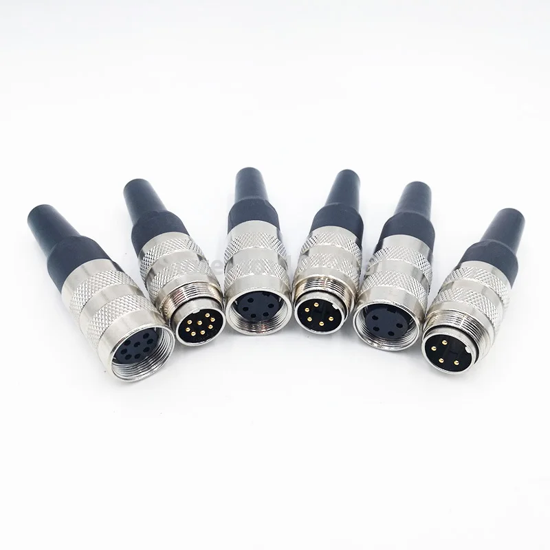 M16 коннектор датчика водонепроницаемый IP65 штекер 2 3 4 5 6 7 8 12 14 16 19 24Pin|connector waterproof|ip65