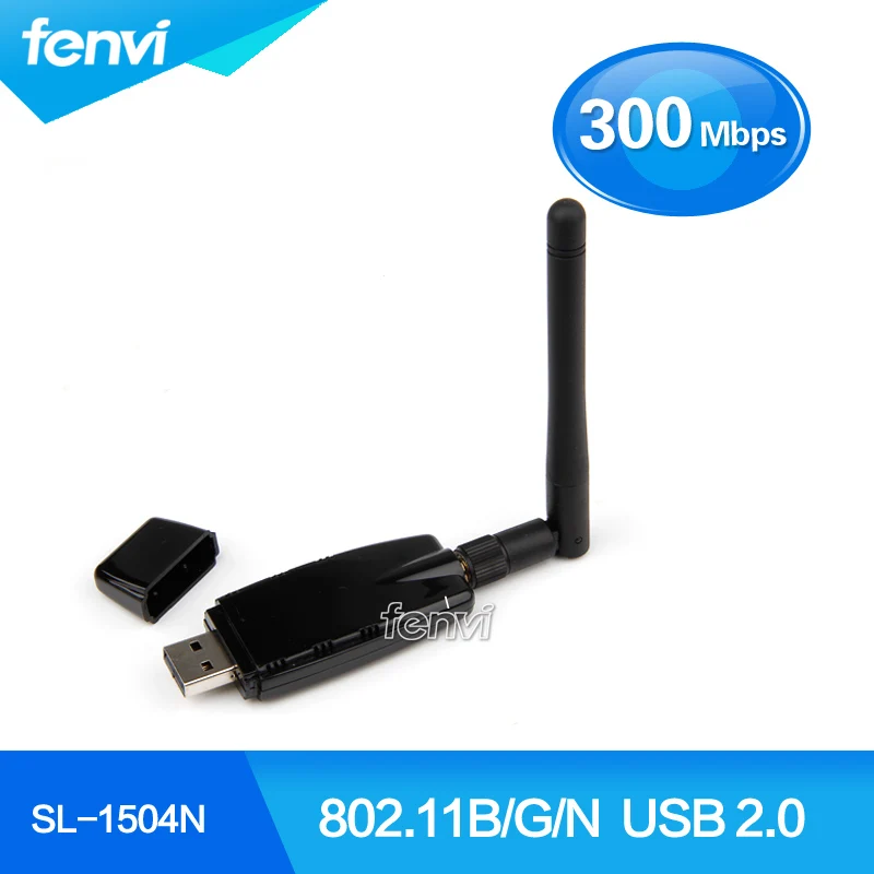 300 Мбит/с USB Беспроводной адаптера WLAN USB2.0 SL-1504N сети Wi-Fi сетевой карты + 2dbi