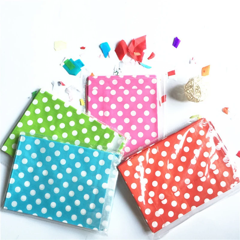 25 шт. бумажный мешок в горошек мини стоьте вверх красочные сумки для дня рождения