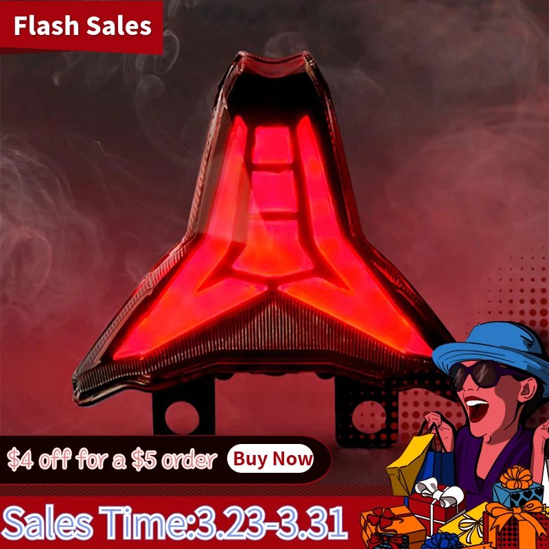 JMCRider интегрированные светодиодные задние фонари дымовая линза поворотный