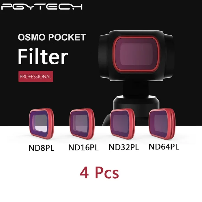 Белый PGYTECH DJI Осмо Карманный УФ CPL ND GND ND-PL фильтр несколько дополнительных фильтров для OSMO карман камера интимные аксессуары - Цвет: Белый