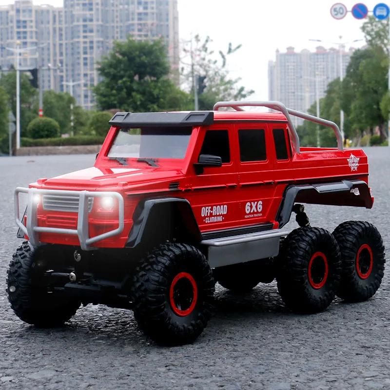 1/10 Полный Функция моделирование 6-колесный внедорожный альпинист RC автомобиль - Цвет: Красный