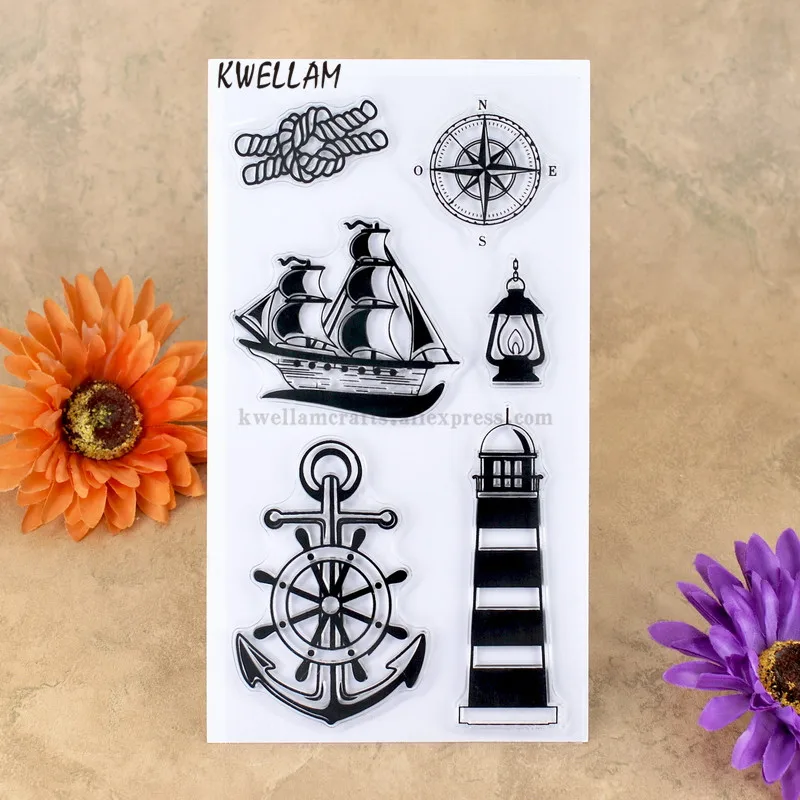 Компас парусная лодка костер якорь альбом для скрапбукинга фотокарточки учетная