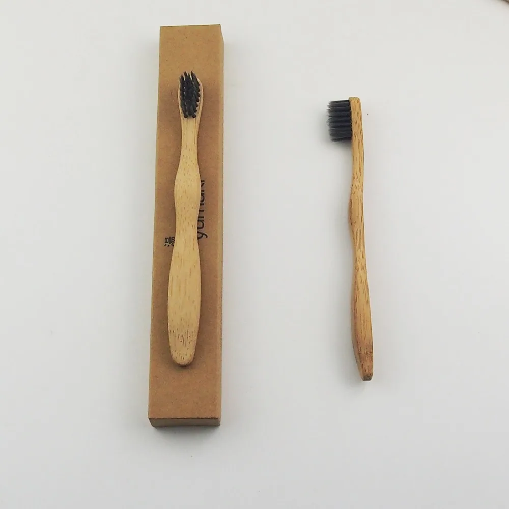 Зубная щетка из бамбукового угля 50 шт./лот|wood toothbrush|bamboo toothbrushtoothbrush bamboo |