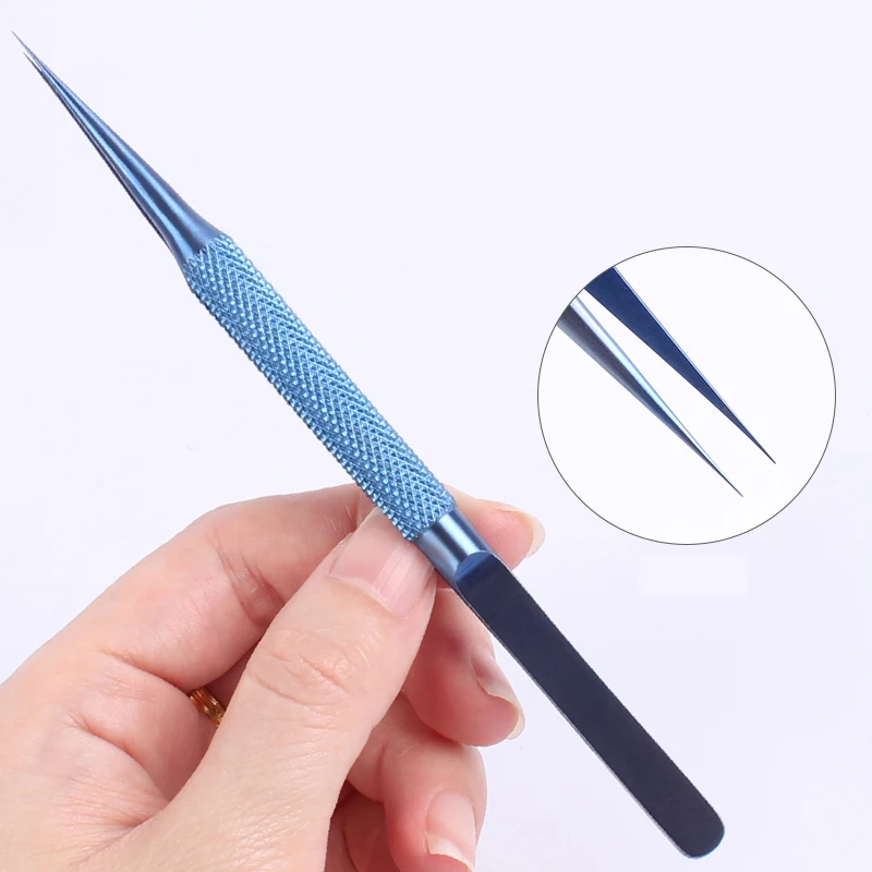 Титан Сплав Точность нержавеющая сталь tweezers профессиональные инструменты для