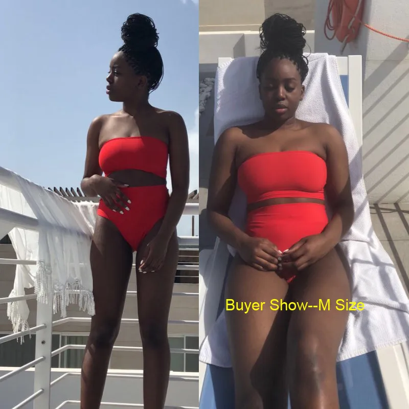 Купальник бандо с высокой талией 2018 сексуальное бикини бразильское для женщин