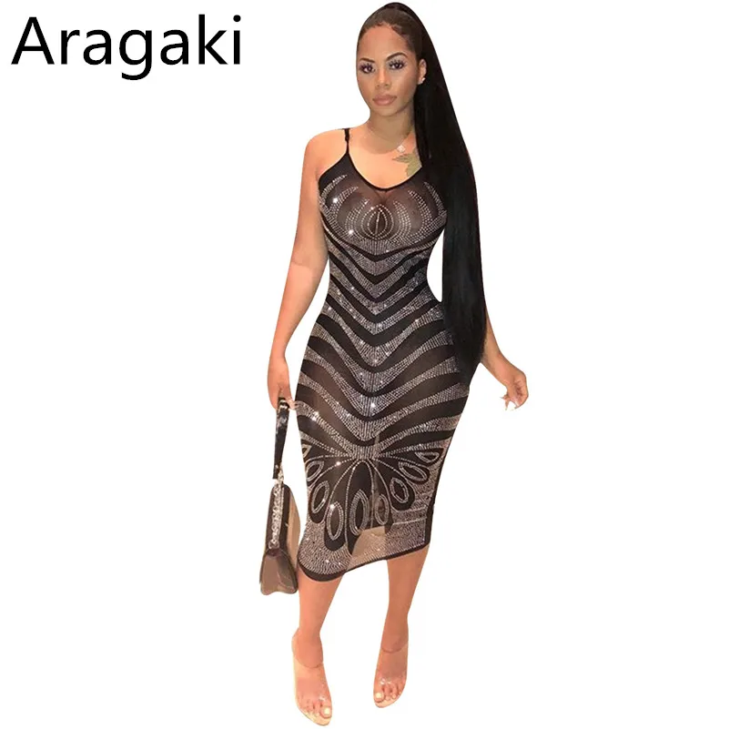 Aragaki 2018 слинг bodycon летнее платье для женщин вышивка крестом пакет бедра