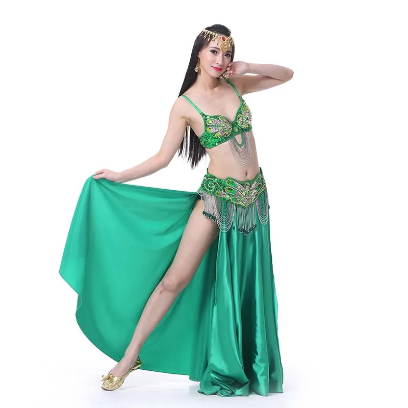 Танец живота Болливуд нарядный комплект для Для женщин сексуальная танцевальная