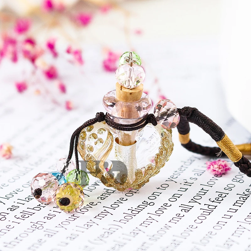1 шт. подвеска в форме сердца из муранского стекла|glass bottle perfume|glass perfume bottlebottle |