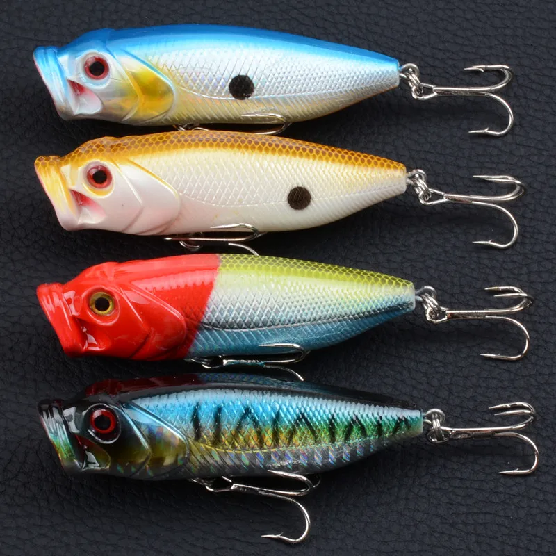 1pcs 8cm 14g 4 Colors 6# Hook Environmental protection paint ABS Plastic Fish Type 3D eyes Fishing Bait Sea Lure | Спорт и