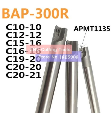Фрезерная головка BAP300R C10 10 120 C12 12 130 C16 16 150 2T с прямым углом 90 градусов Для APMT1135