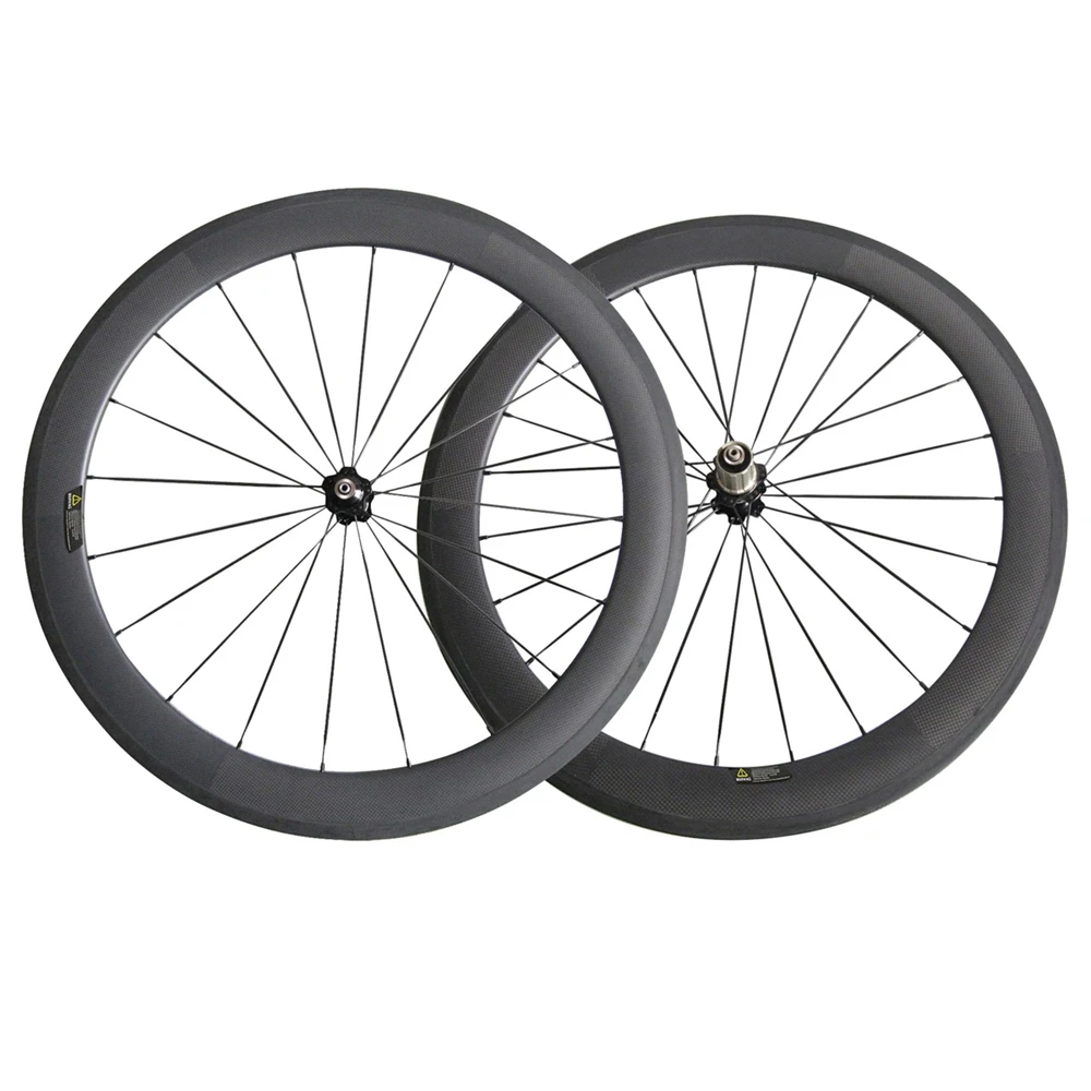 Бескамерные Углеродные колеса SAT без отверстий ширина 25 мм 700C Комплект тормозных