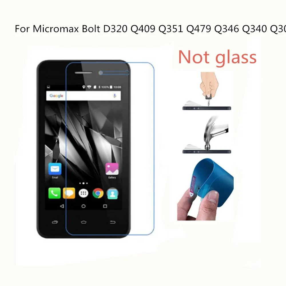 Ультратонкий нано защитный экран без стекла для Micromax Bolt D320 Q409 Q351 Q479 Q346 Q340