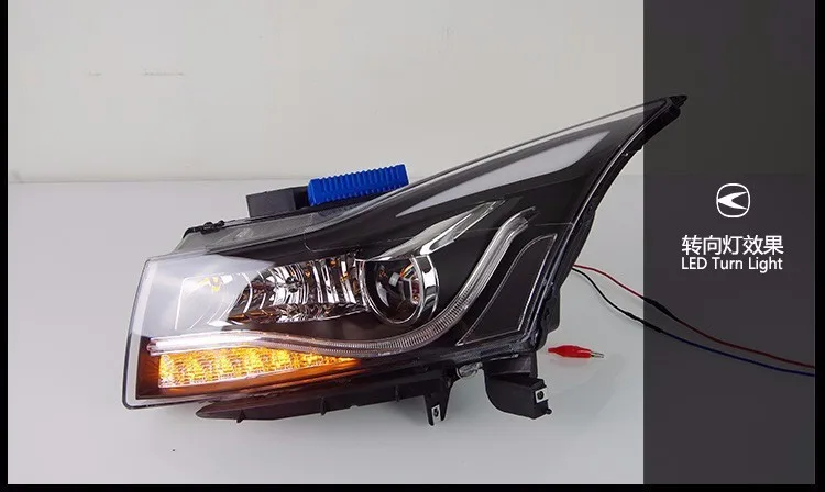 KOWELL автомобильный Стайлинг для Chevrolet Cruze фары Cruze A8 светодиодный фары DRL Объектив двойной луч H7 HID ксеноновые автомобильные аксессуары
