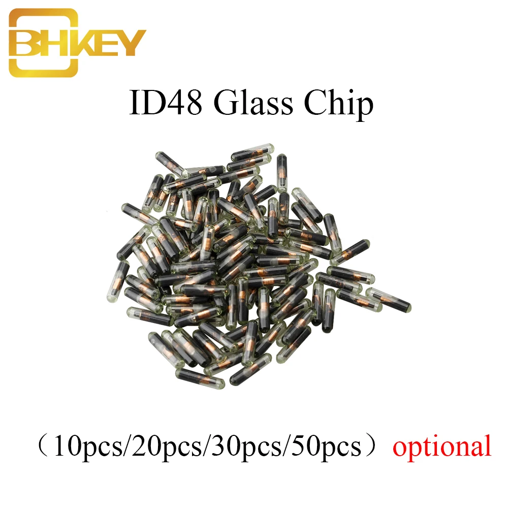 BHKEY 10X 20X 30X 50X 100XCar ключ Стекло транспондер ID48 ID 48 чип T6 крипто разблокированный чип для Volkswagen Audi Seat Skoda Honda