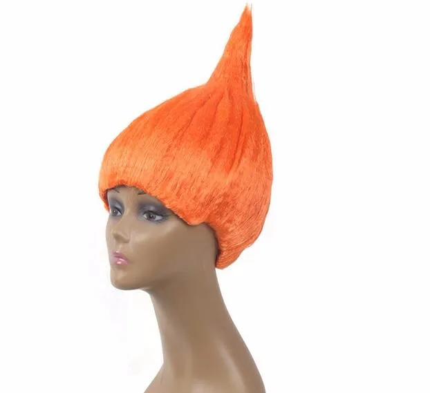 Trolls Poppy Wig For Kids 36cm Children Cosplay Party Supplies IN STOCK 9 color | Shower Caps