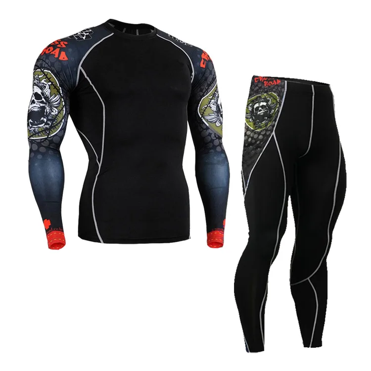 Спортивные колготки эластичная быстросохнущая одежда для тренировок Мужская