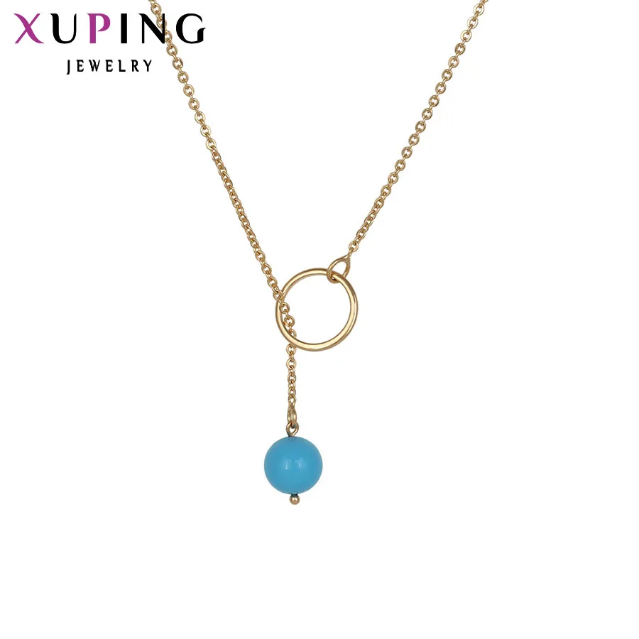 Xuping модное ожерелье новый дизайн большое длинное золотого цвета унисекс цепочка