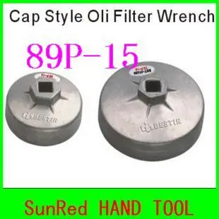 

BESTIR taiwan made Aluminum alloy 89P-15 cup style oil filter removal tool industrial Vehicle Tools NO.07446 freeshipping