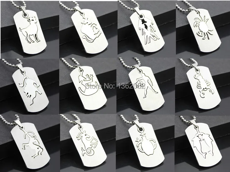 12 шт. кулон в виде созвездий 2-в-1 из нержавеющей стали | Украшения и аксессуары